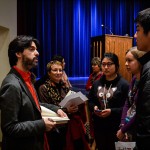 Andres Neuman signing books